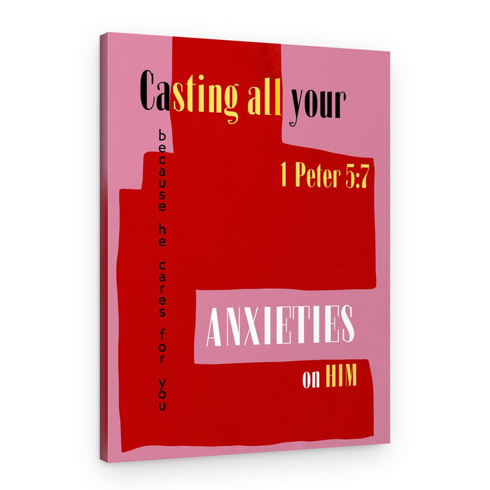 Anxieties On Him – Canvas Print