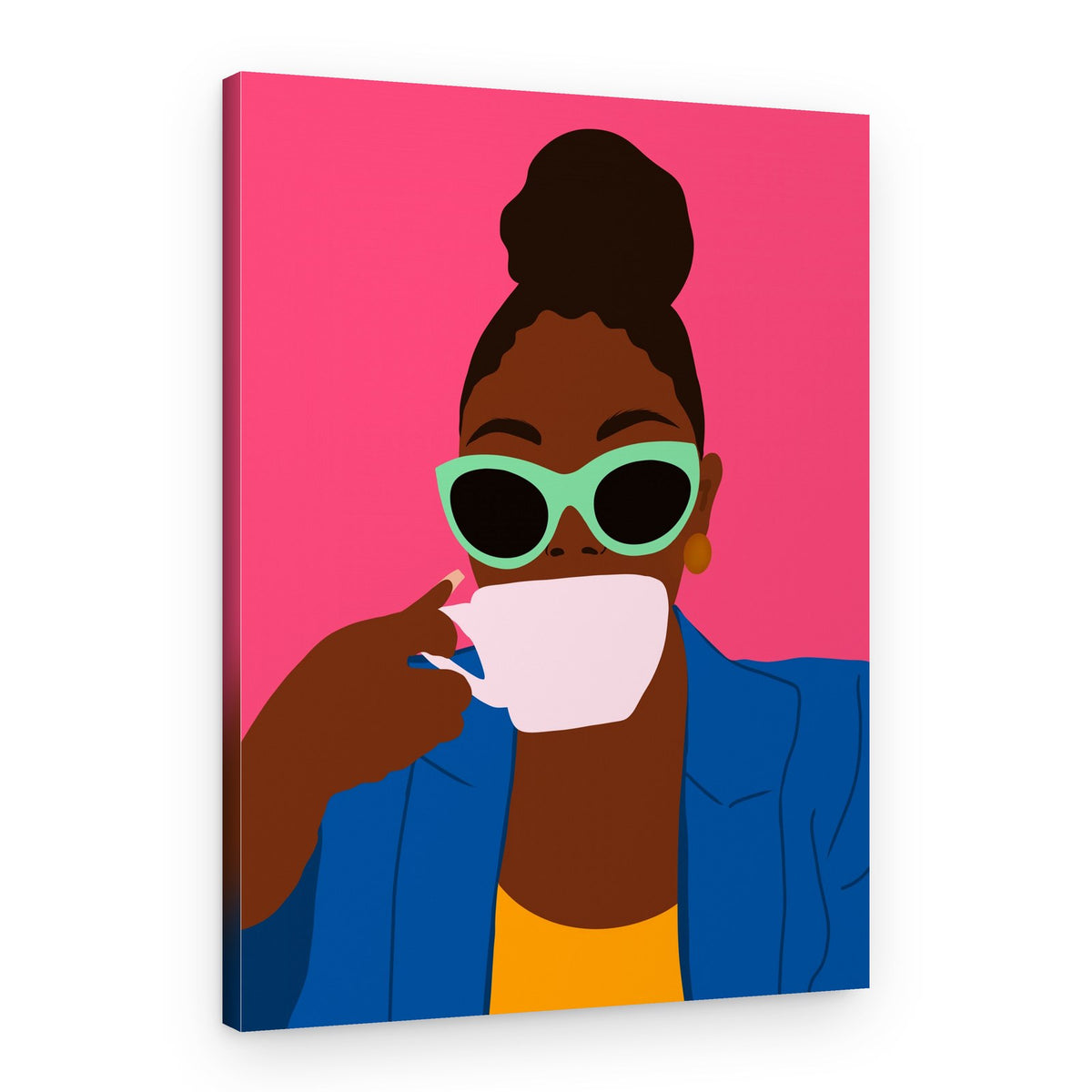 Women Drinking Coffee – Canvas Print