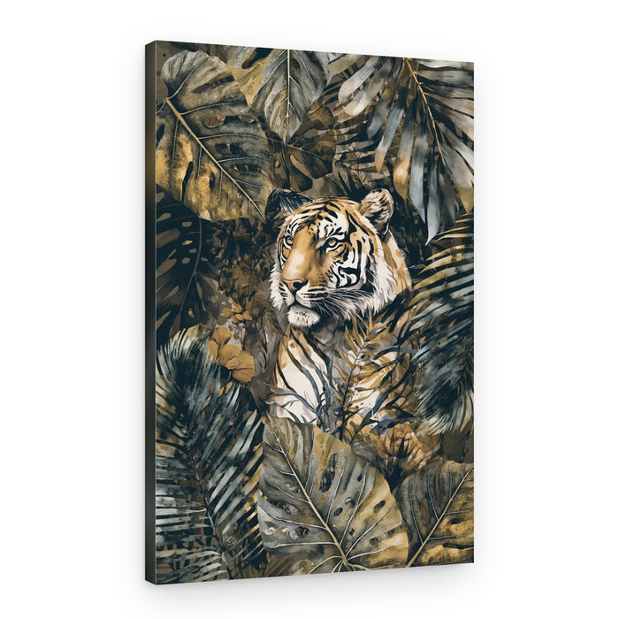 Golden Tiger Jungle – Canvas Print