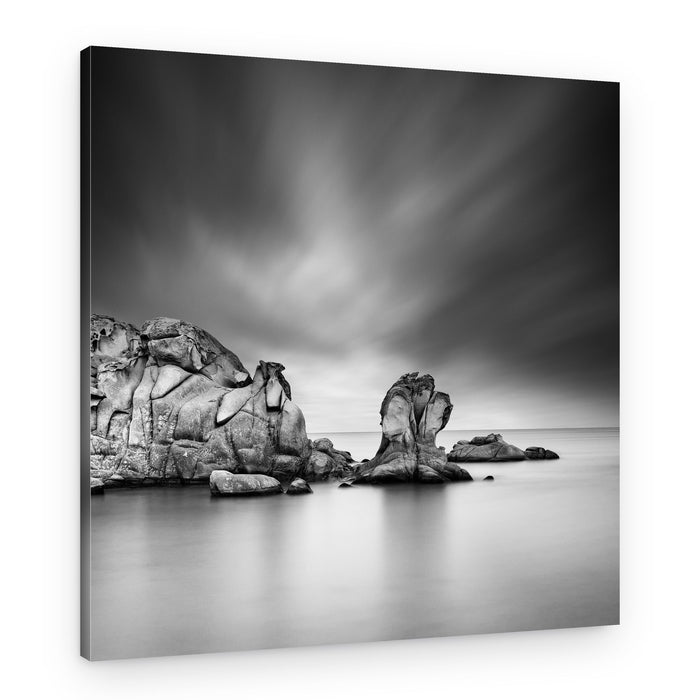Coastal Rock Serenity – Canvas Print