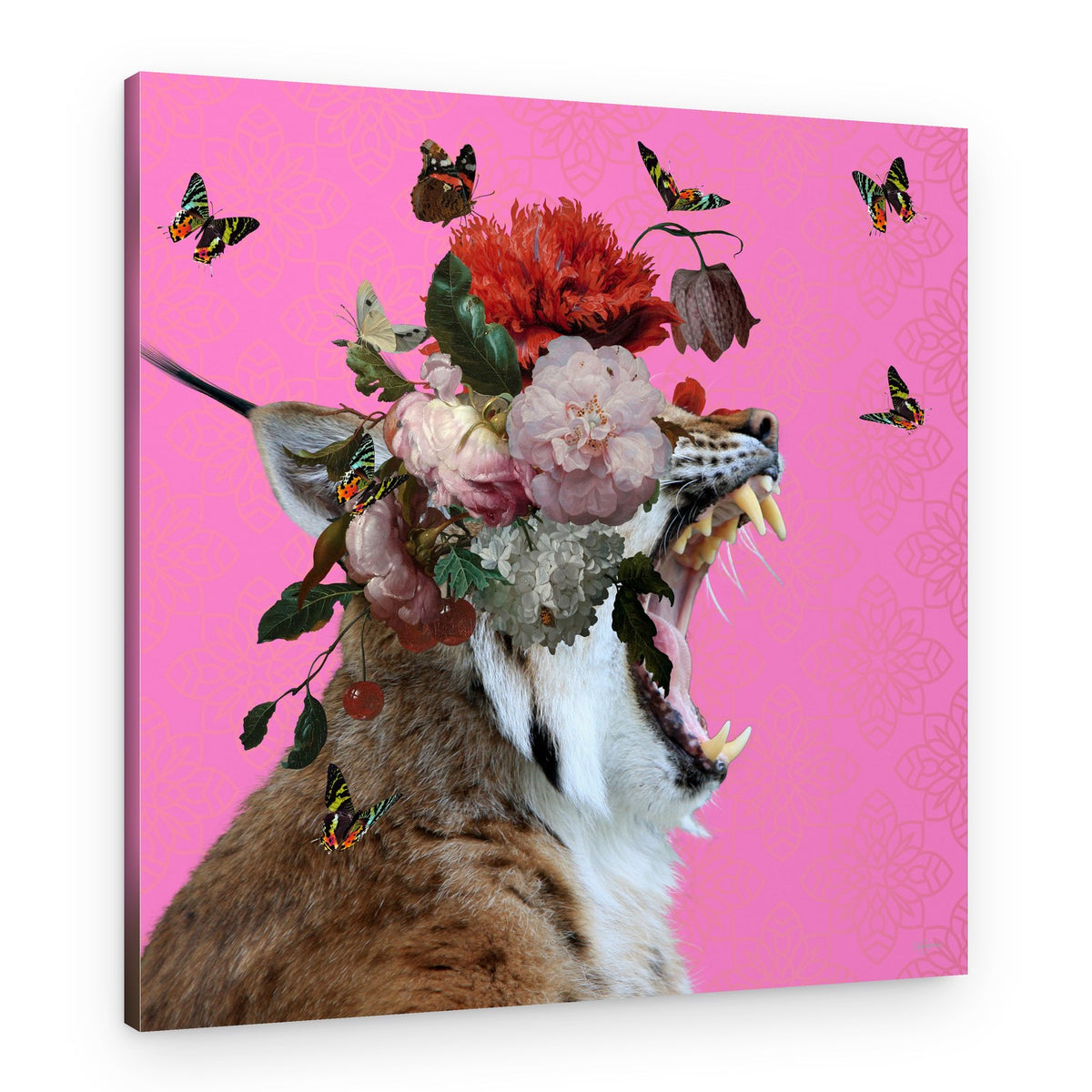 Wild Bloom Roar – Canvas Print