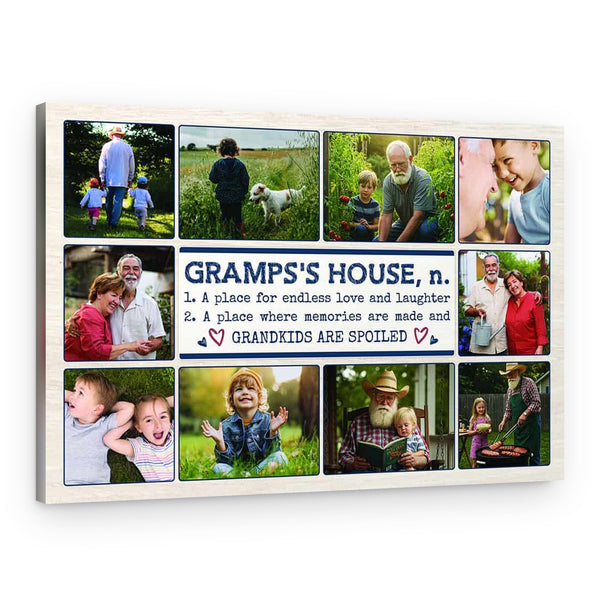 Gramps’s House Custom 10 Photo Canvas