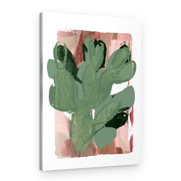 Cactus Green Pink 3 – Canvas Print