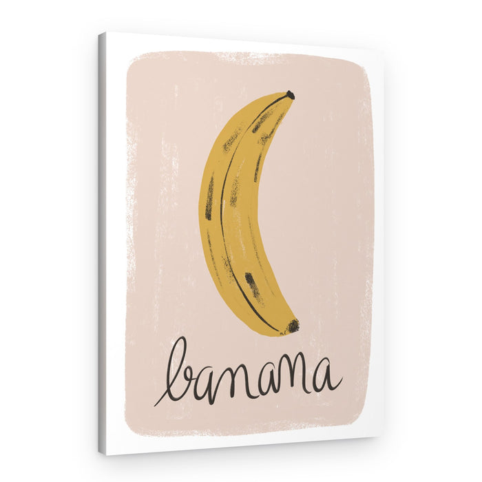 Simple Banana Illustration – Canvas Print