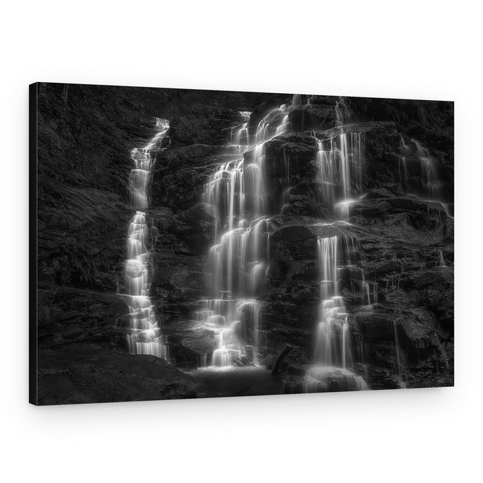 Flowing Forest Waterfall – Canvas Print