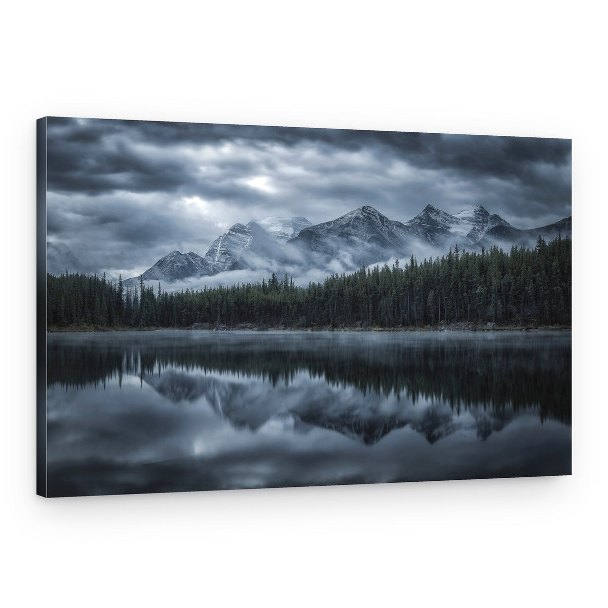 Moody Mountain Lake – Canvas Print