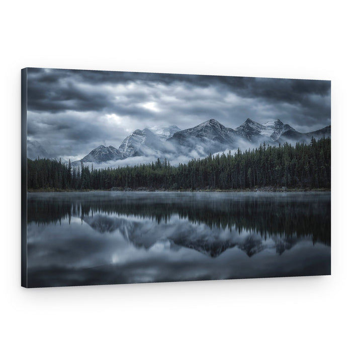 Moody Mountain Lake – Canvas Print