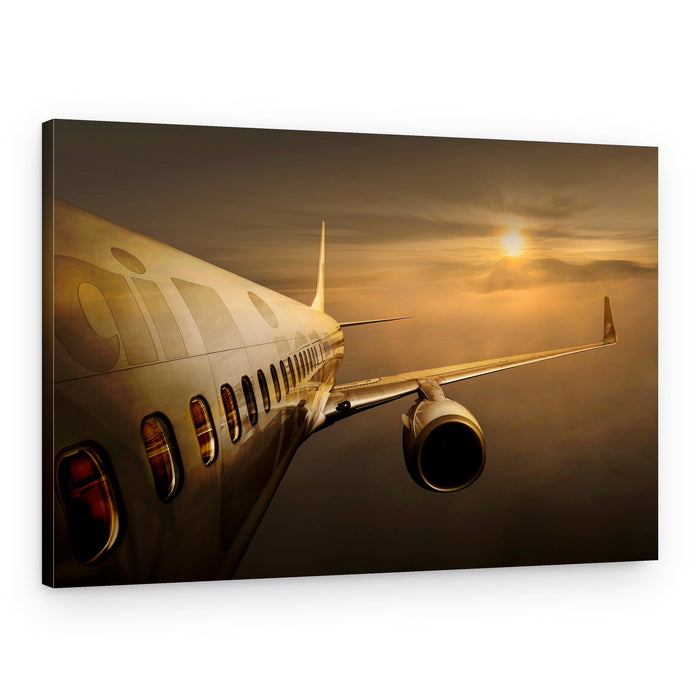 Golden Sunset Flight – Canvas Print