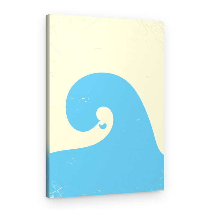 Abstract Blue Wave – Canvas Print