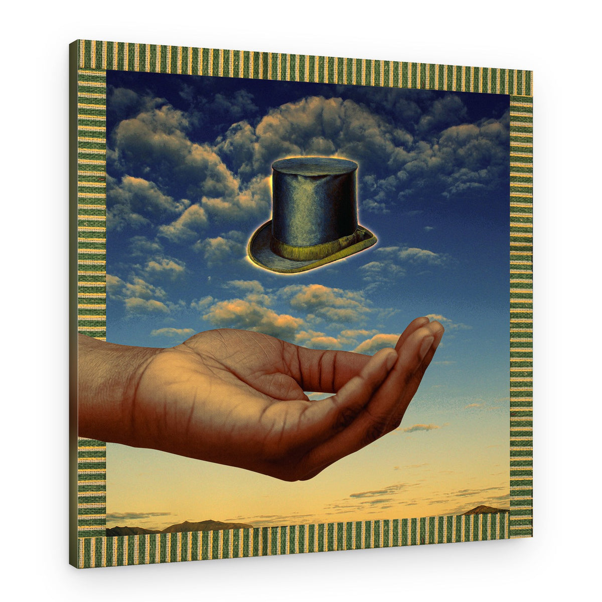 Floating Top Hat Dream – Canvas Print