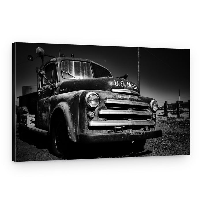 Vintage US Mail Truck – Canvas Print