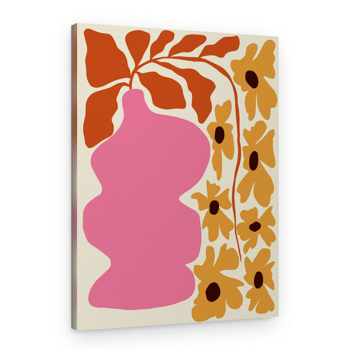 Modern Floral Still Life – Canvas Print