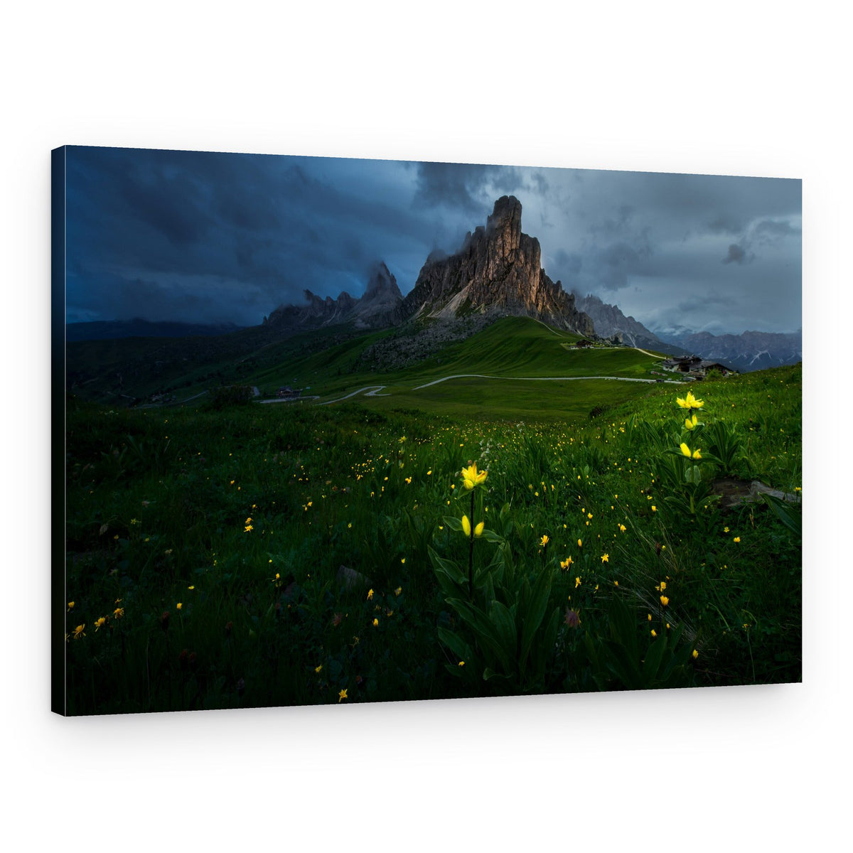 Dramatic Alpine Landscape – Canvas Print