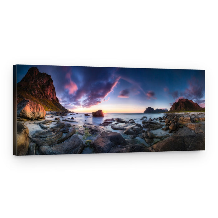 Dramatic Coastal Sunset – Canvas Print