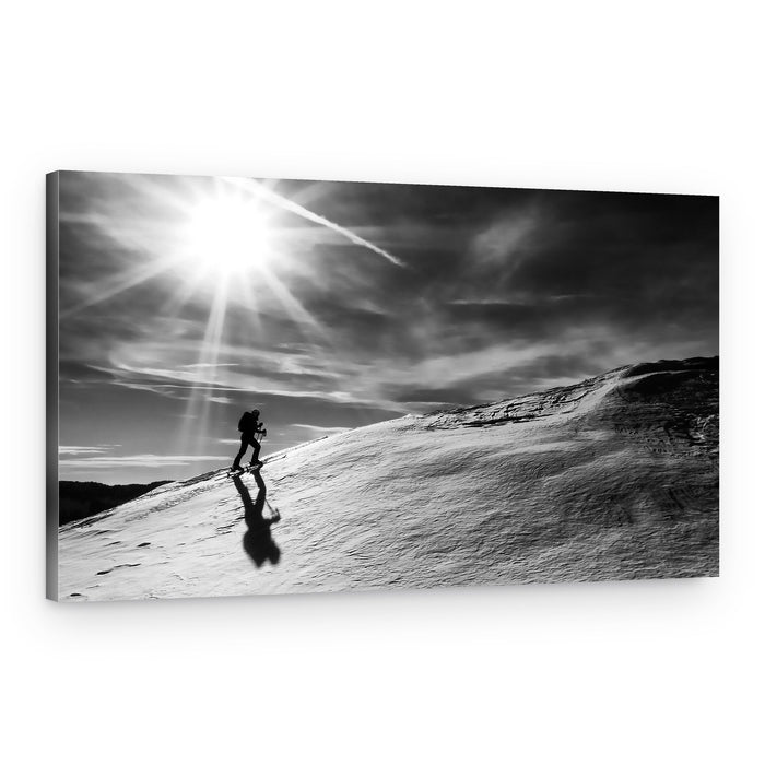 Winter Sun Ascent – Canvas Print