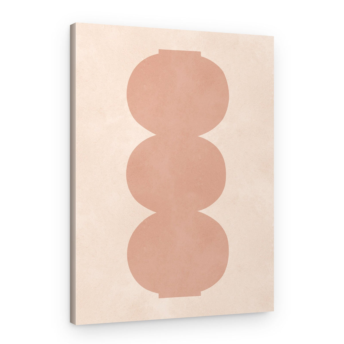 Stacked Terracotta Shapes – Canvas Print