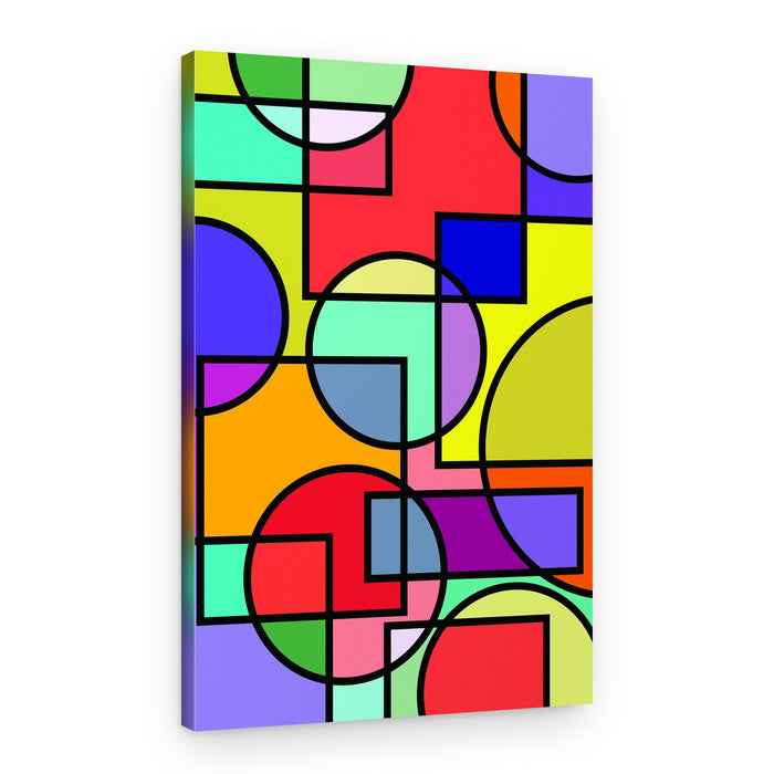 Vibrant Geometric Shapes – Canvas Print