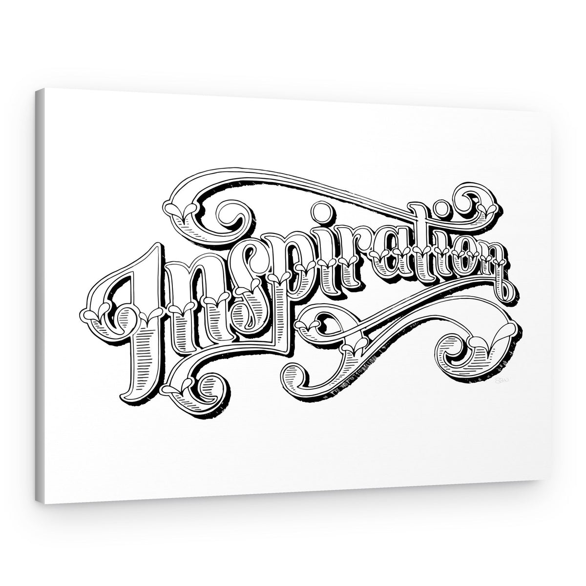Inspirational Hand Lettering – Canvas Print
