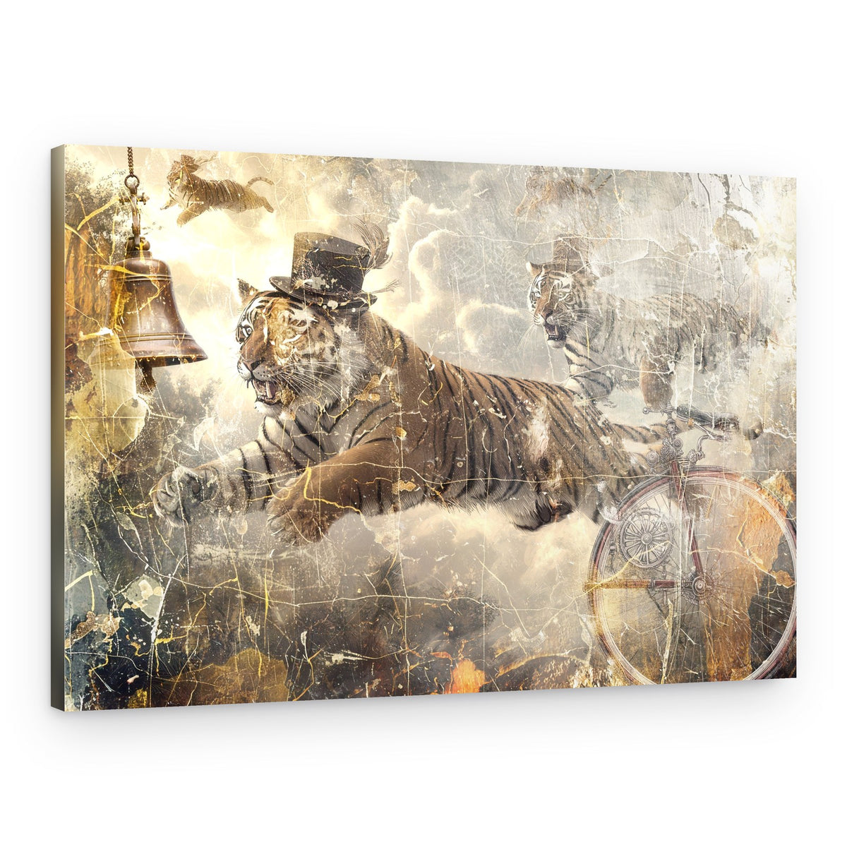 Top Hat Tiger Journey – Canvas Print