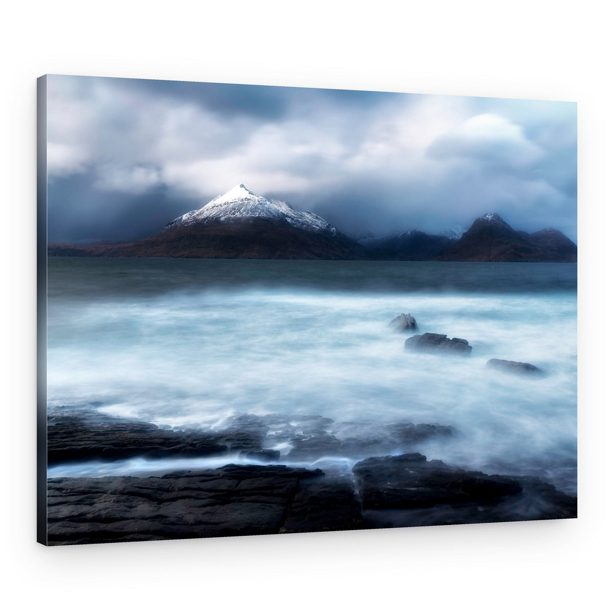 Snowy Mountain Coast – Canvas Print