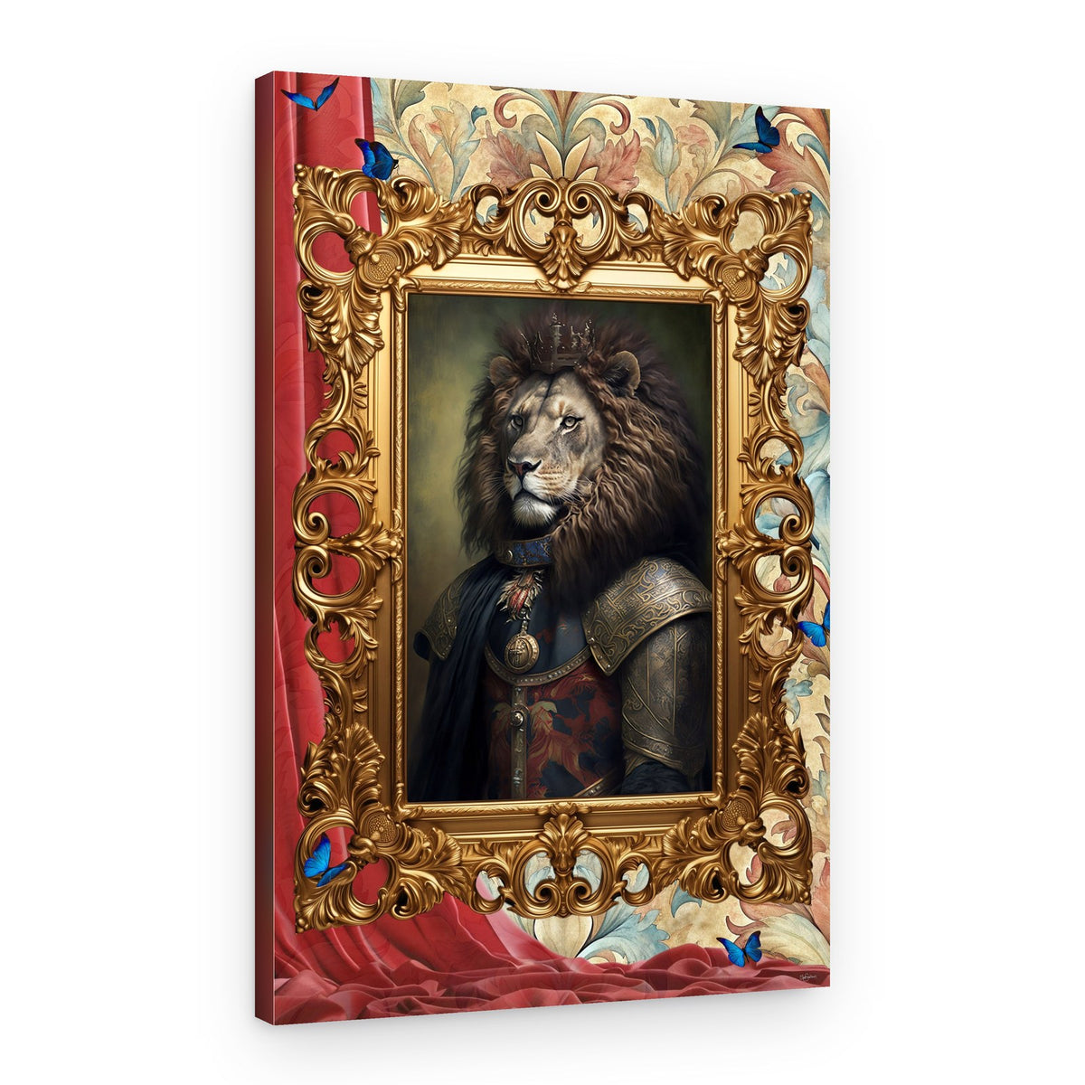 Royal Lion Portrait – Canvas Print