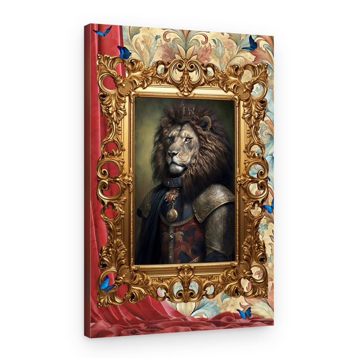Royal Lion Portrait – Canvas Print