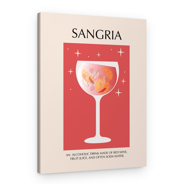 Refreshing Sangria Cocktail – Canvas Print