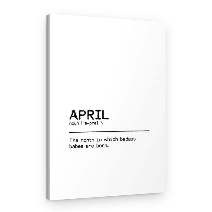 April Badass Babes – Canvas Print