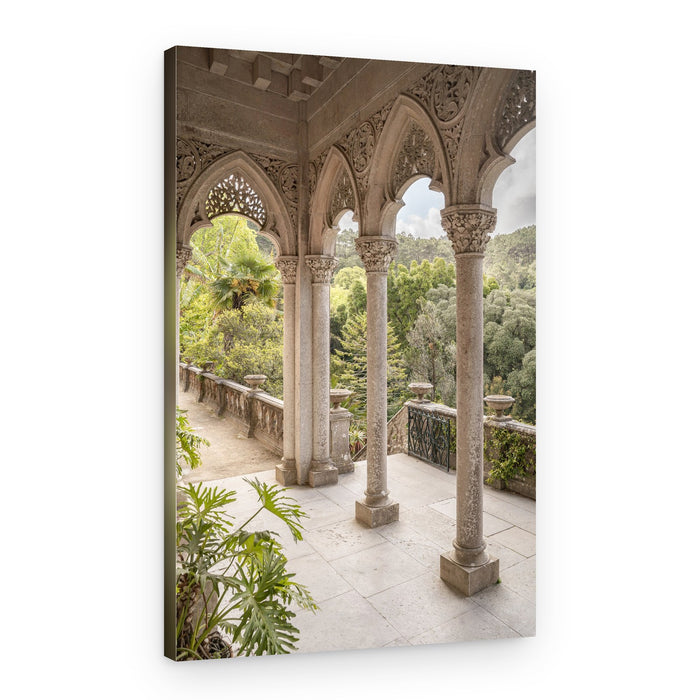 Serene Garden Veranda – Canvas Print