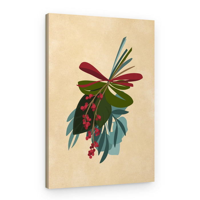 Festive Winter Berries – Canvas Print