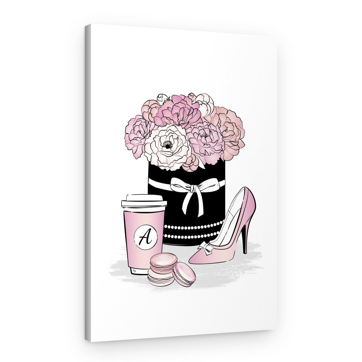 Chic Floral Arrangement – Canvas Print