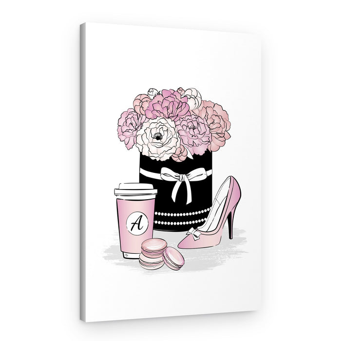 Chic Floral Arrangement – Canvas Print