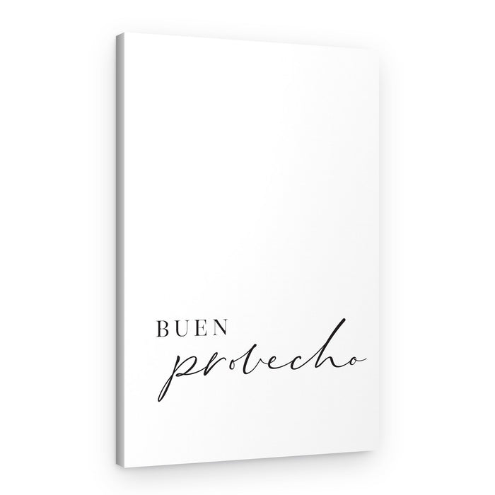 Buen Provecho Quote – Canvas Print