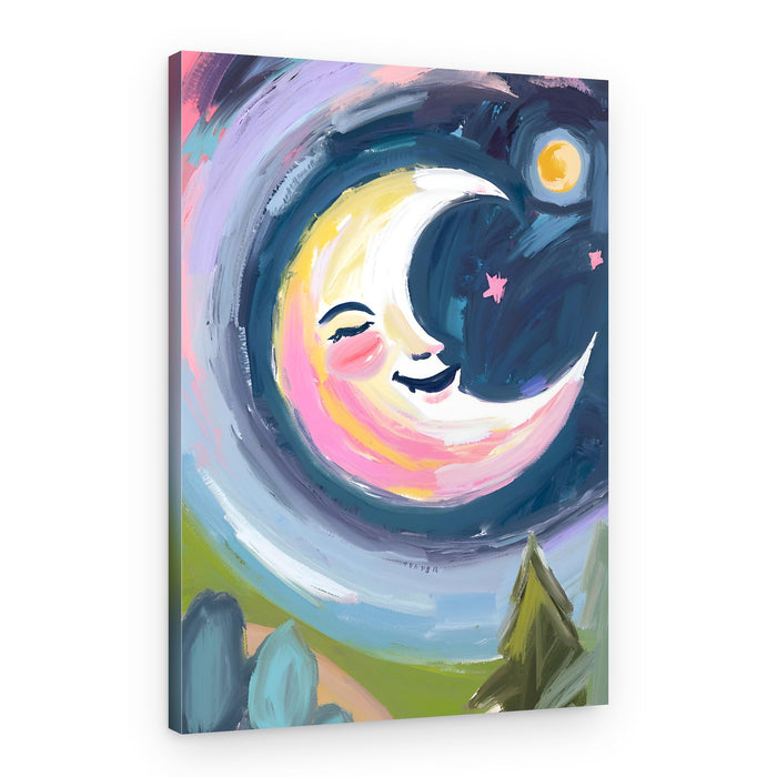 Dreamy Crescent Moon – Canvas Print