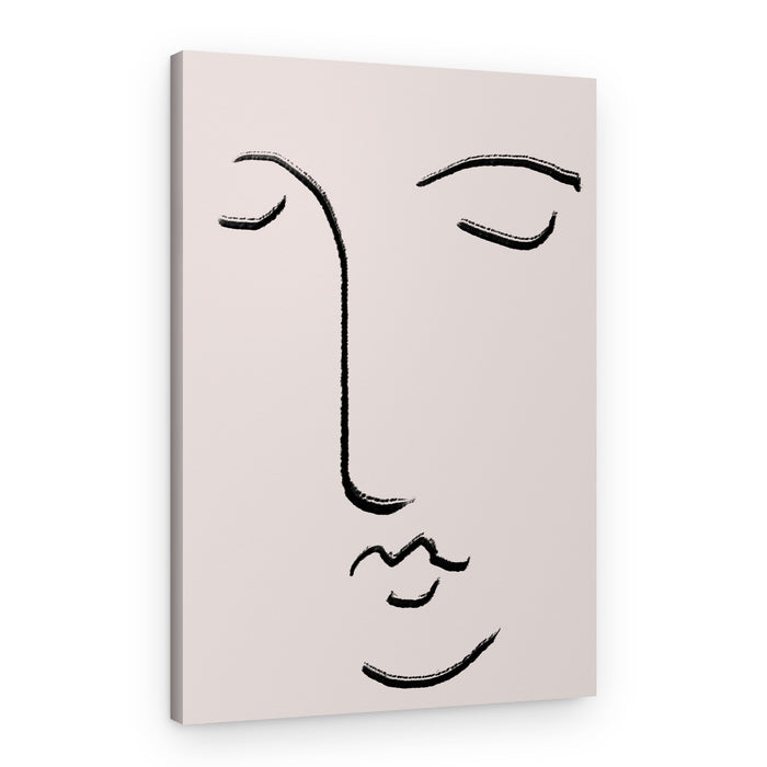 Calm Line Portrait – Canvas Print