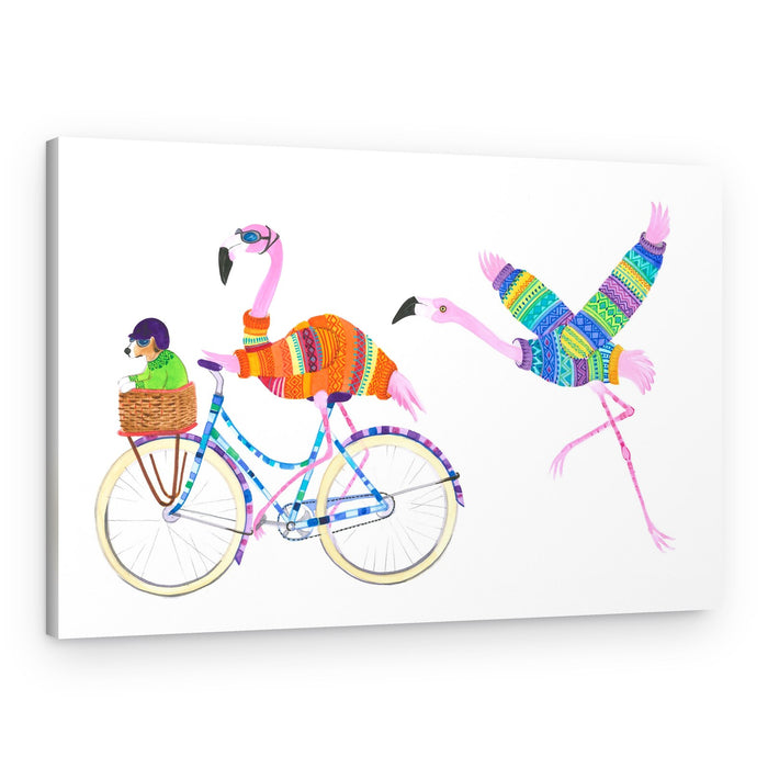 Flamingo Adventure – Canvas Print
