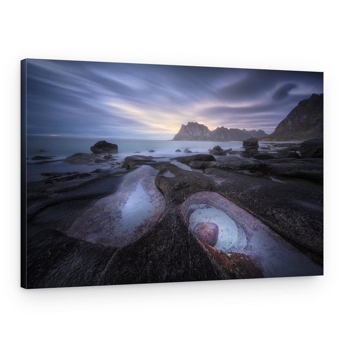 Twilight Coastal Reflections – Canvas Print
