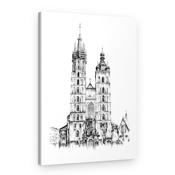 Historic Krakow Cathedral – Canvas Print