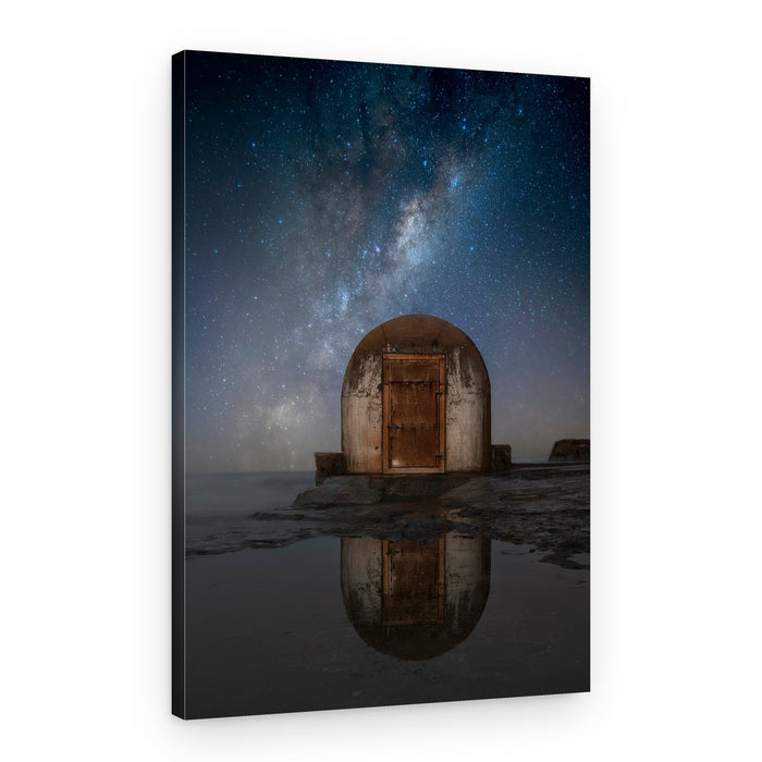 Milky Way Bunker Reflection – Canvas Print