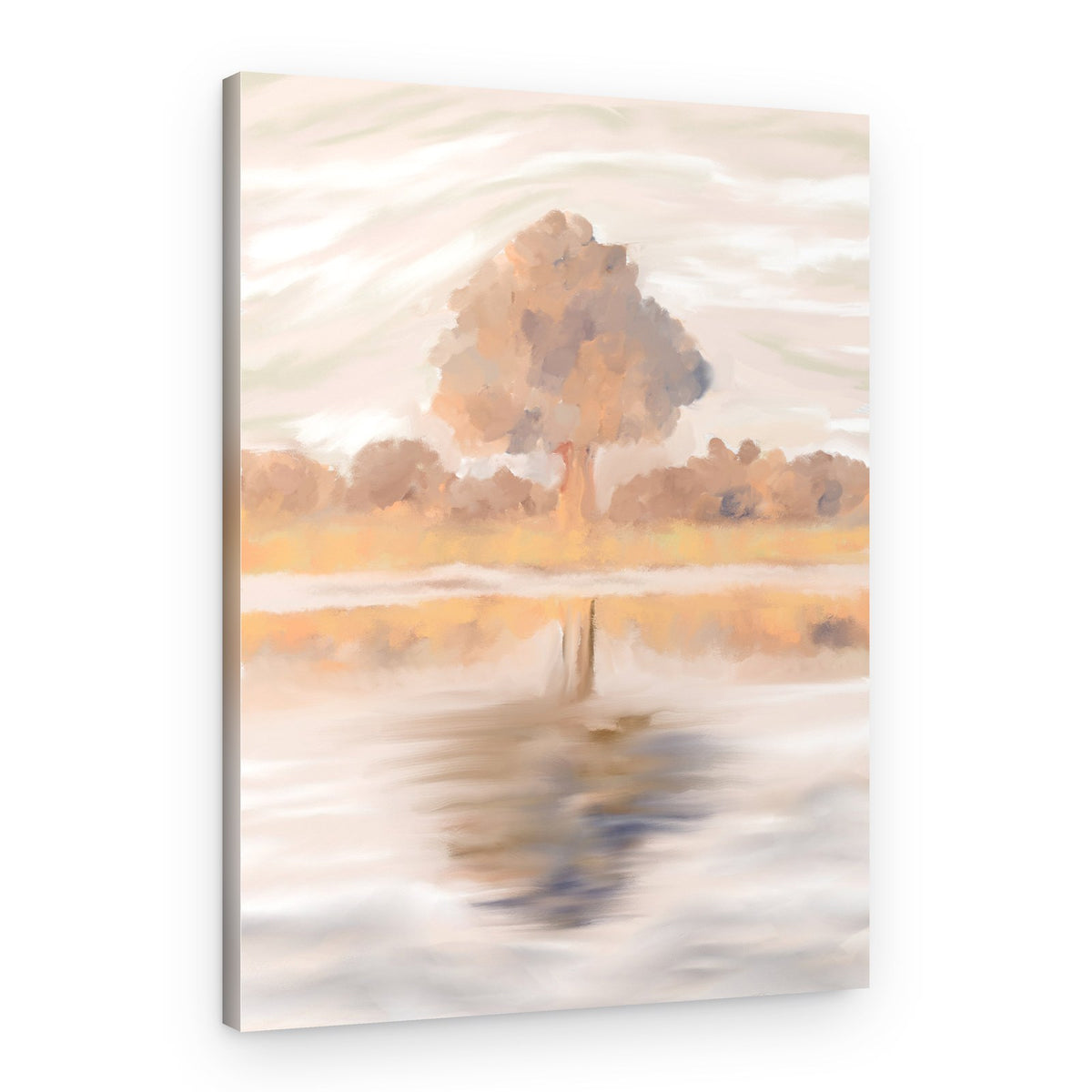 Tranquil Autumn Reflection – Canvas Print