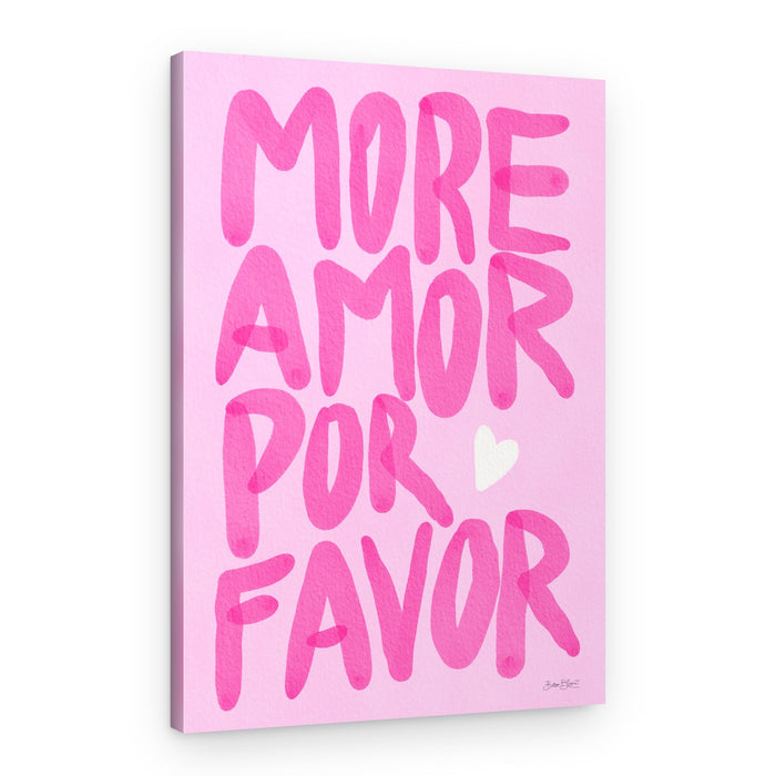 Pink More Amor Please – Canvas Print