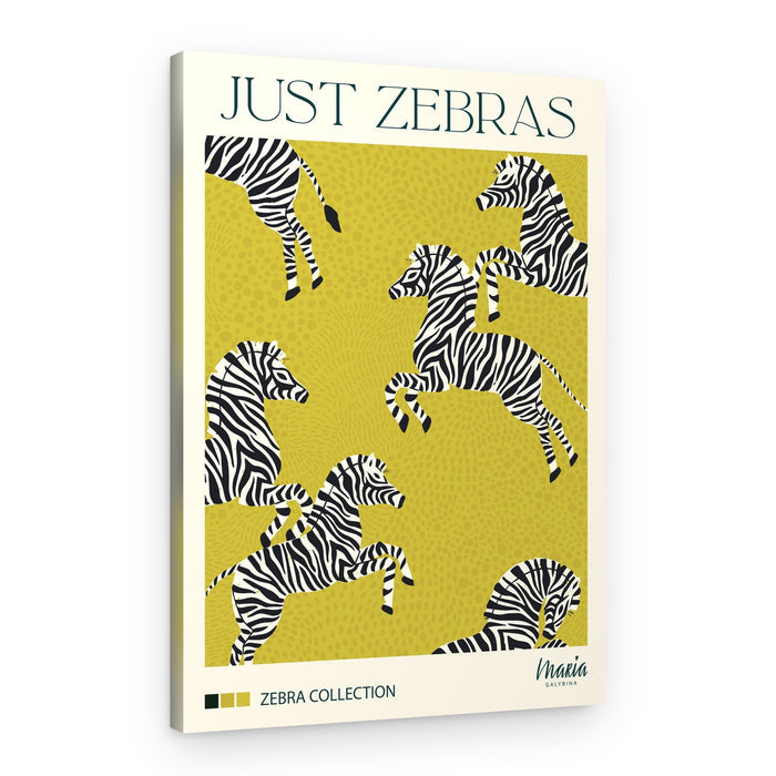 Playful Zebras – Canvas Print