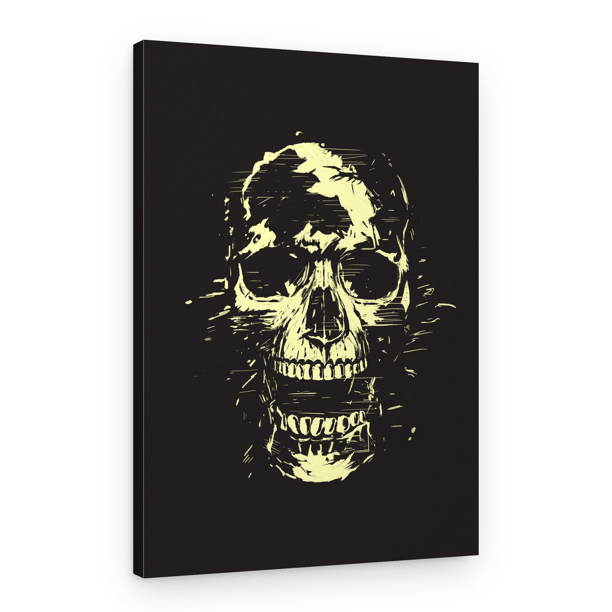 Screaming Grunge Skull – Canvas Print