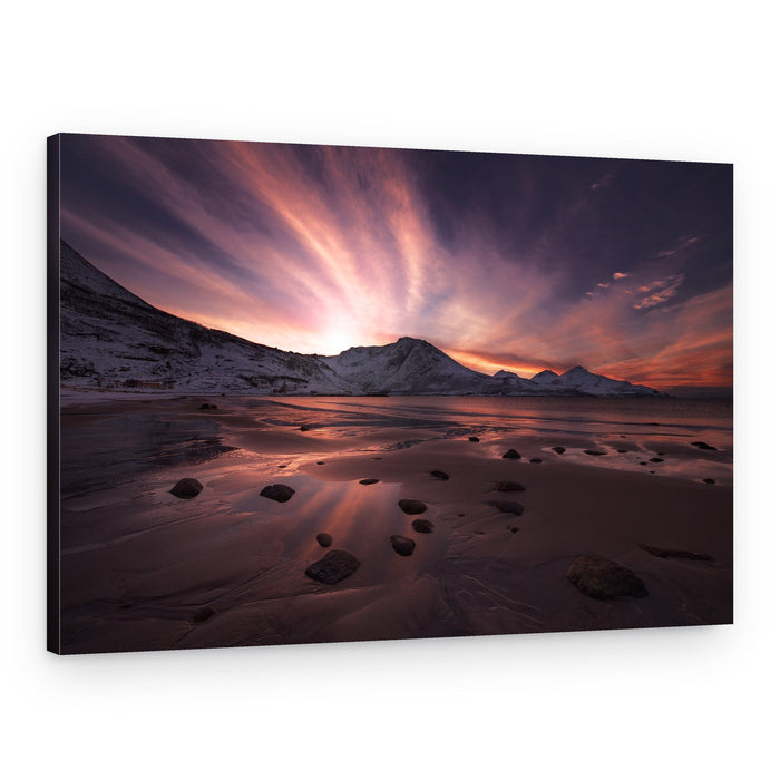 Dramatic Winter Sunset – Canvas Print