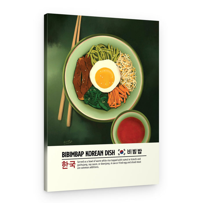 Classic Korean Bibimbap – Canvas Print