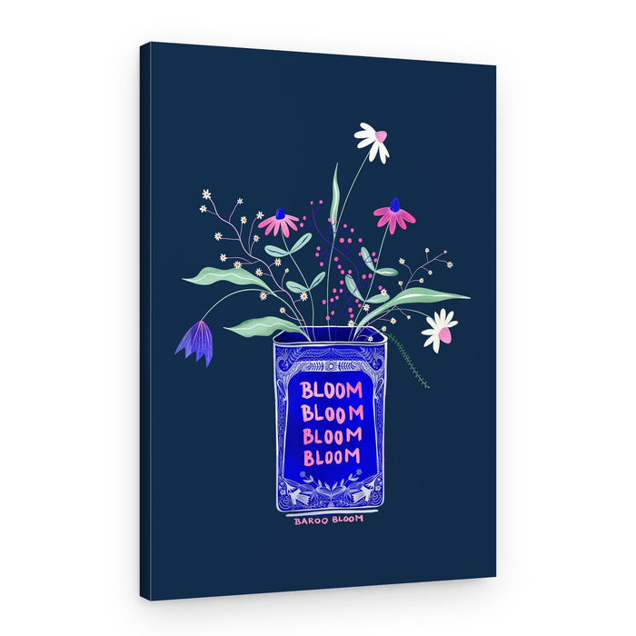 Blooming Blue Vase – Canvas Print