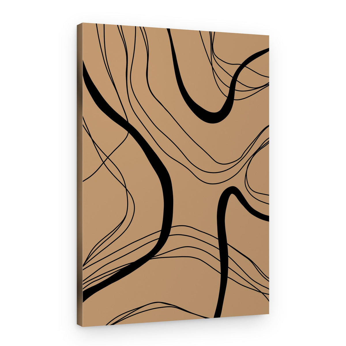 Modern Wavy Abstract – Canvas Print