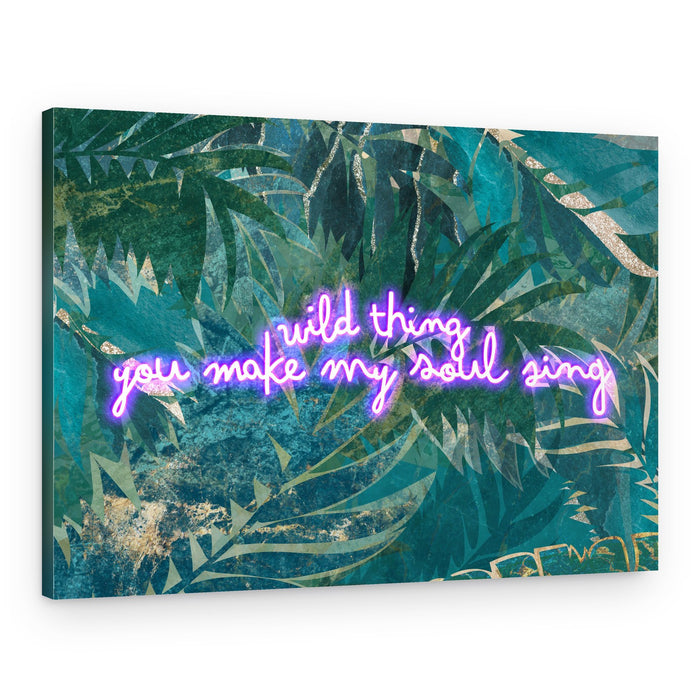 Neon Jungle Soul Sing – Canvas Print