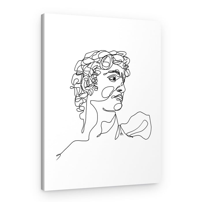David Line Art – Canvas Print