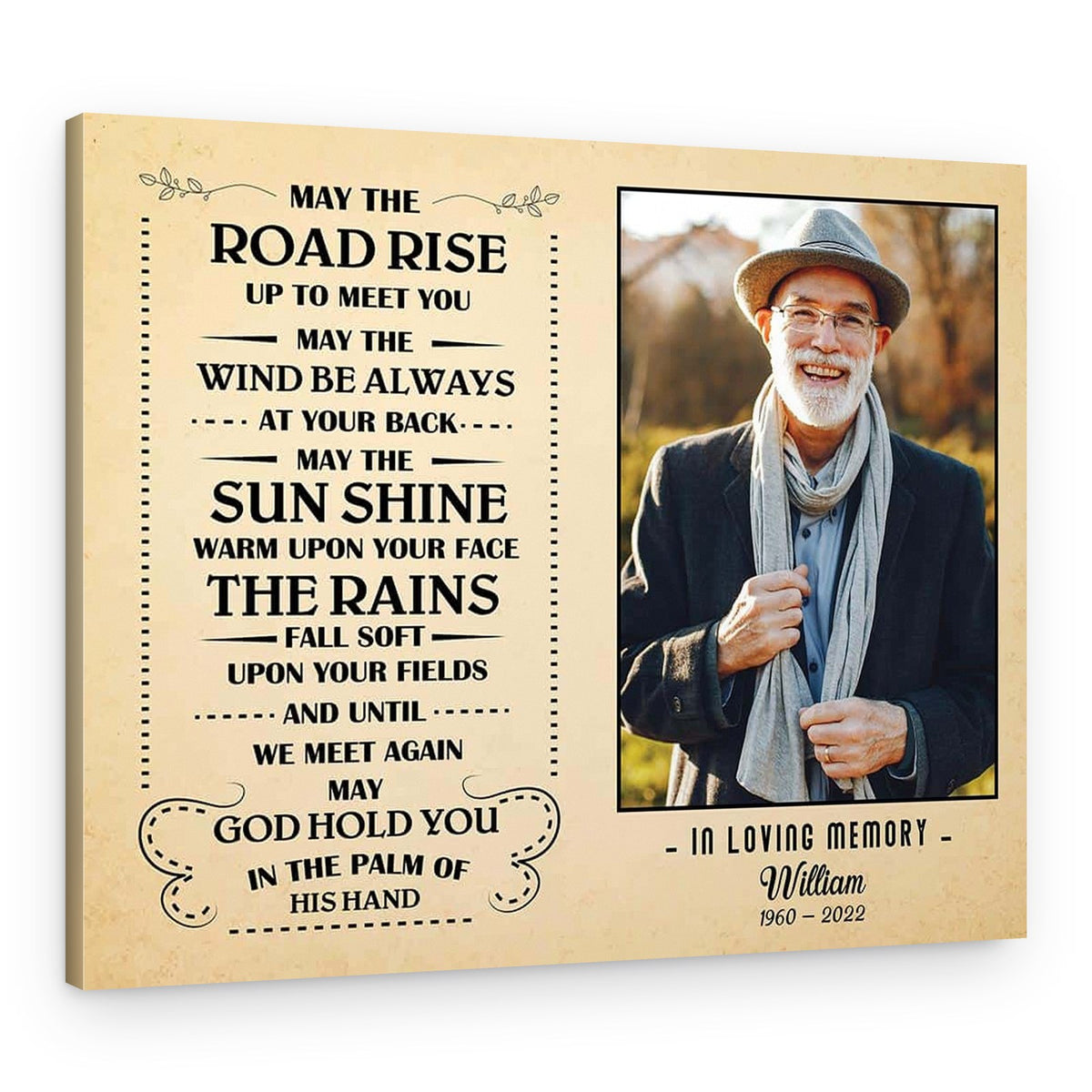 Personalized Bereavement Gifts Photo Canvas Print – Canvas Print